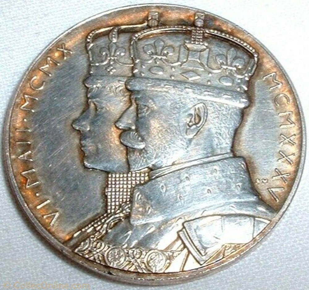 medaille royaume uni george v mary 1935 official silver jubilee medal uk