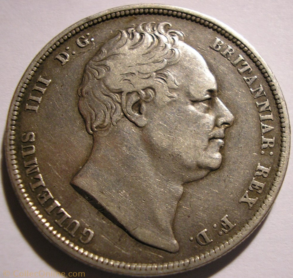 William IV - Half Crown 1834 3 monnaie monde royaume uni william iv half crown 1834