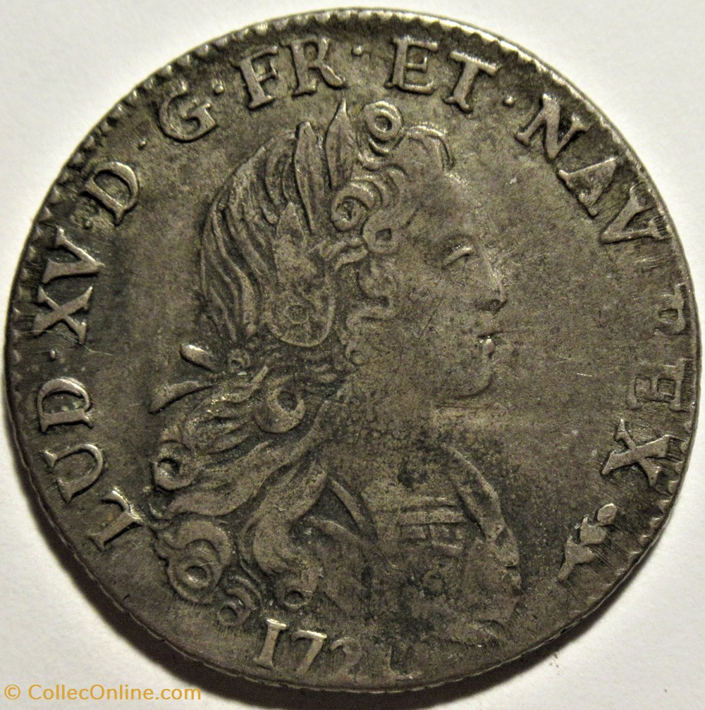 monnaies europe medievale france royales louis xv petit louis 1720 amiens