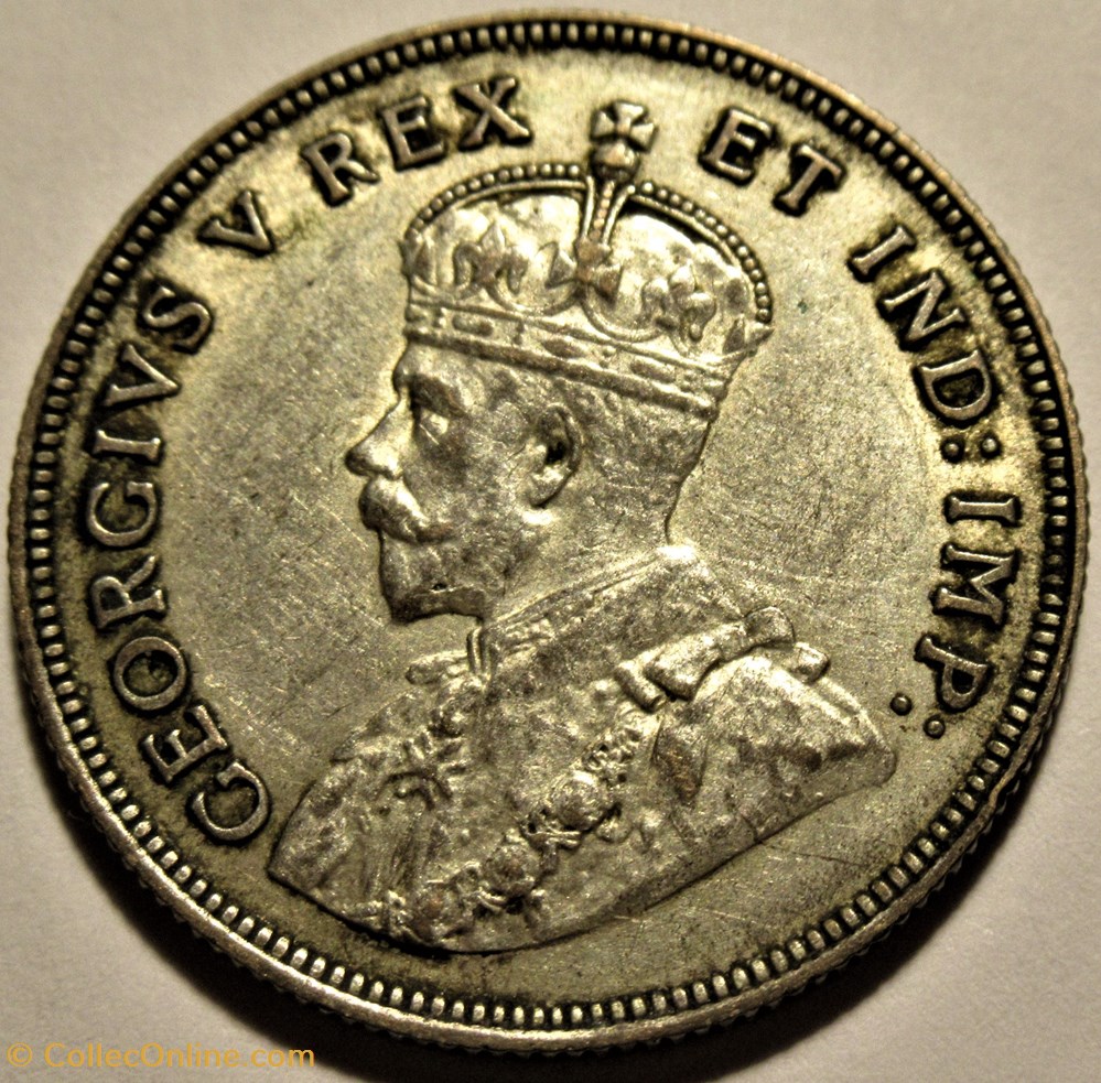 George V - 1 Shilling 1924 - British East Africa 2 monnaies monde ouganda george v 1 shilling 1924 british east africa