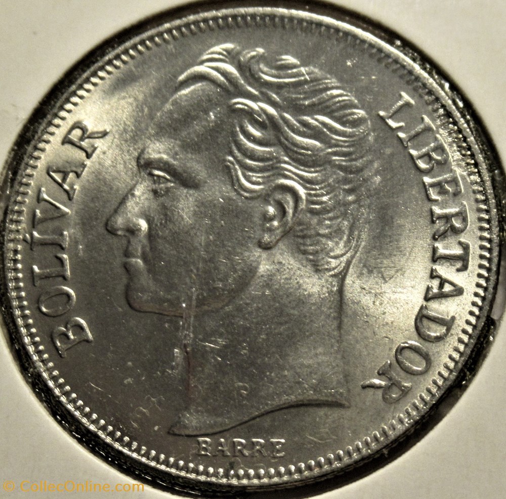 monnaies monde venezuela 5 bolivares 1989
