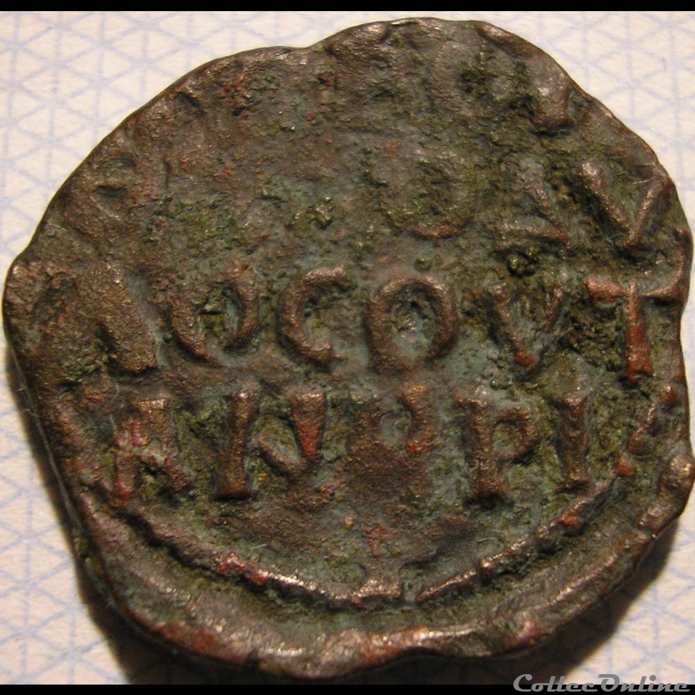 monnaie feodale etat latin orient principaute antioche follis st pierre 1104 1112 tancrede de hauteville