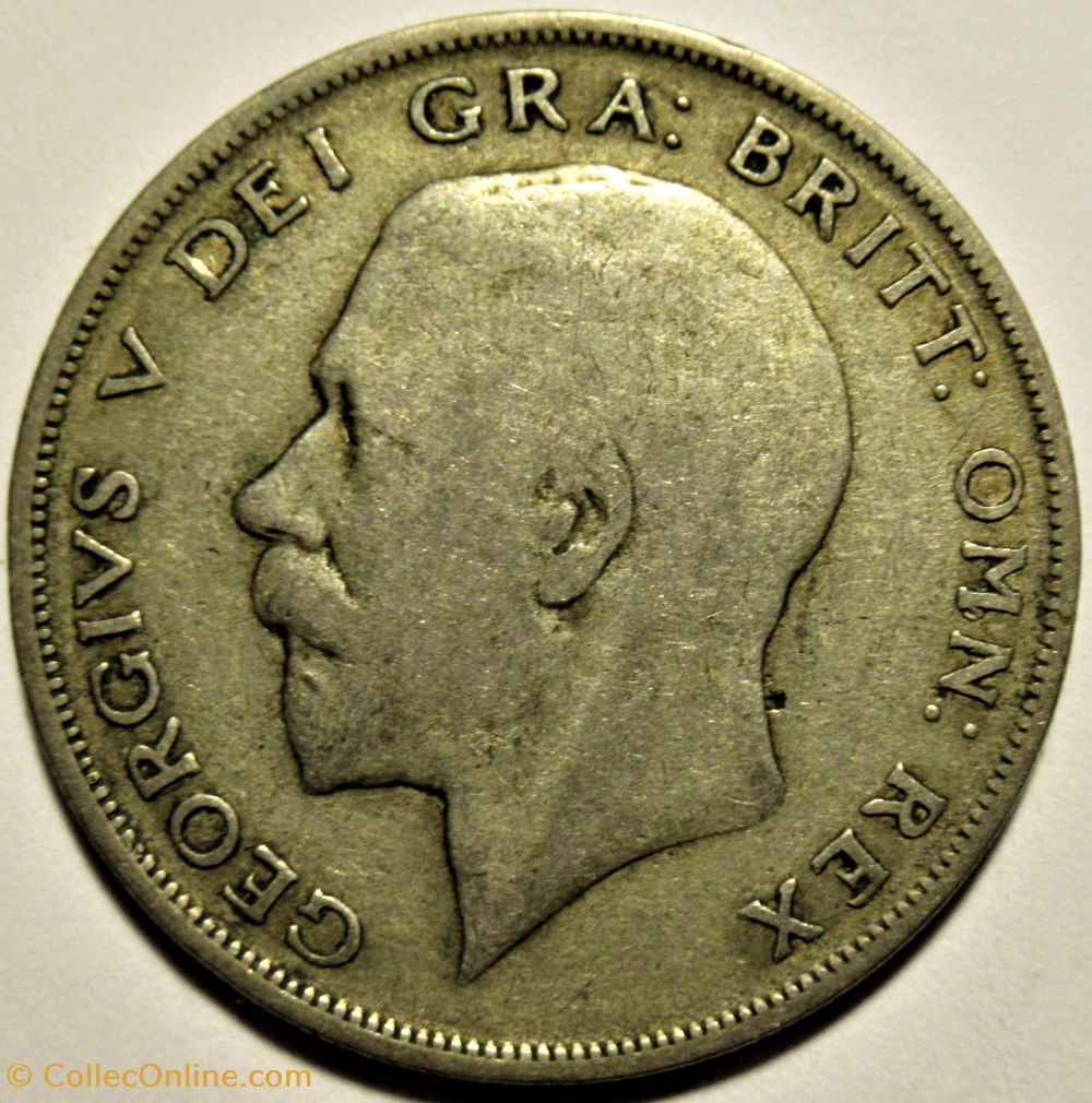 George V - Half Crown 1921 - Great Britain 2 monnaies monde royaume uni george v half crown 1921 great britain