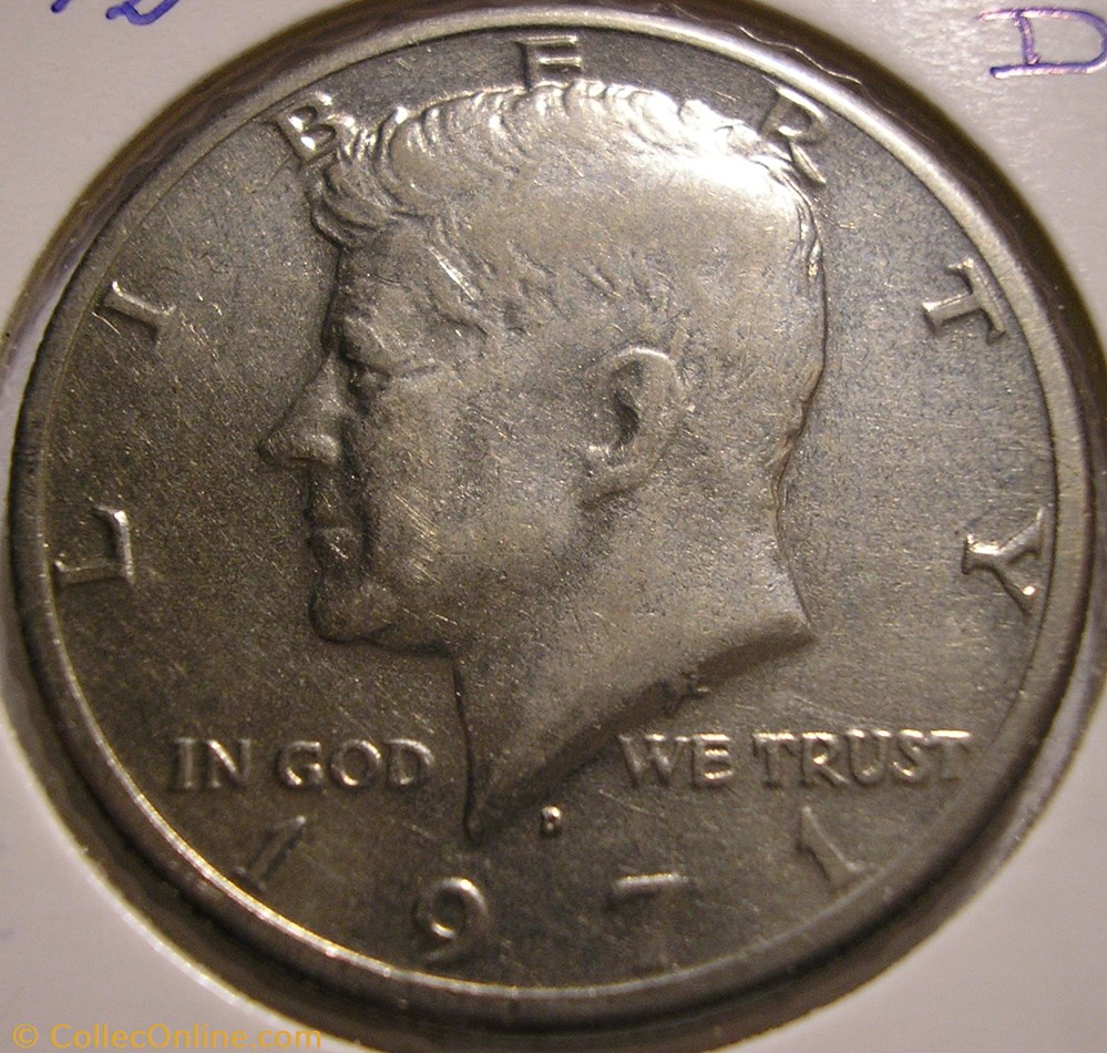 monnaie monde etat uni 1971 denver half dollar ex 2