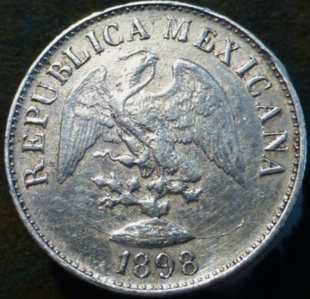 monnaies monde mexique mexico 10 centavos 1898 mo