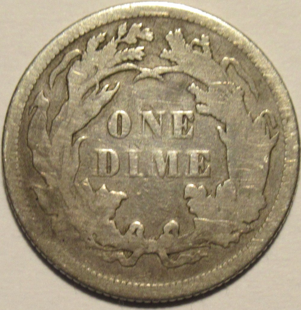 1868 Dime / 10 Cents monnaies monde etats unis 1868 dime 10 cents