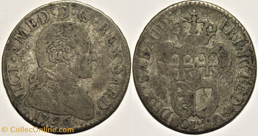 monnaies monde italie 1796 sardegna 20 soldi vittorio amedeo iii di savoia
