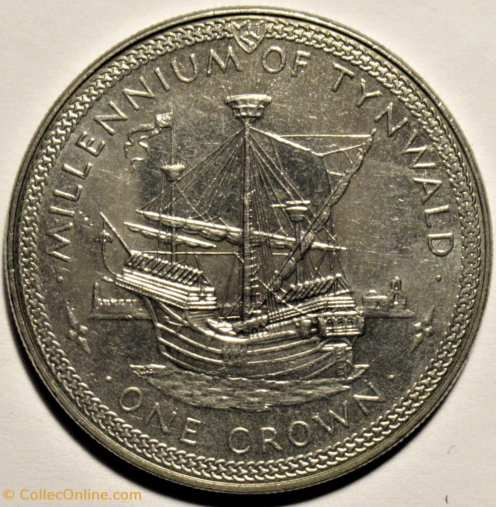 Elizabeth II - One Crown 1979 Tynwald Millennium - Isle of Man monnaies monde ile de elizabeth ii one crown 1979 tynwald millennium isle of man