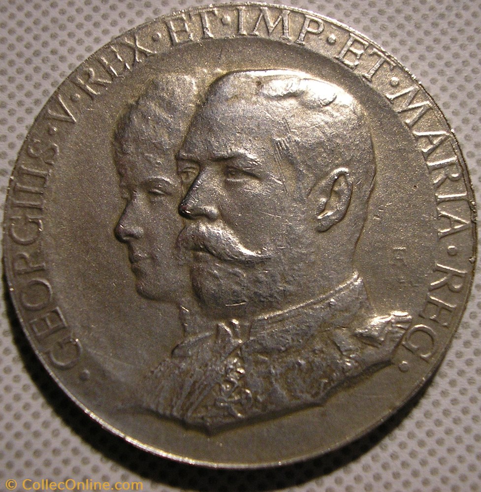 George V & Mary - 1912 Royal Visits to Bristol - UK 2 medaille royaume uni george v mary 1912 royal visits to bristol uk