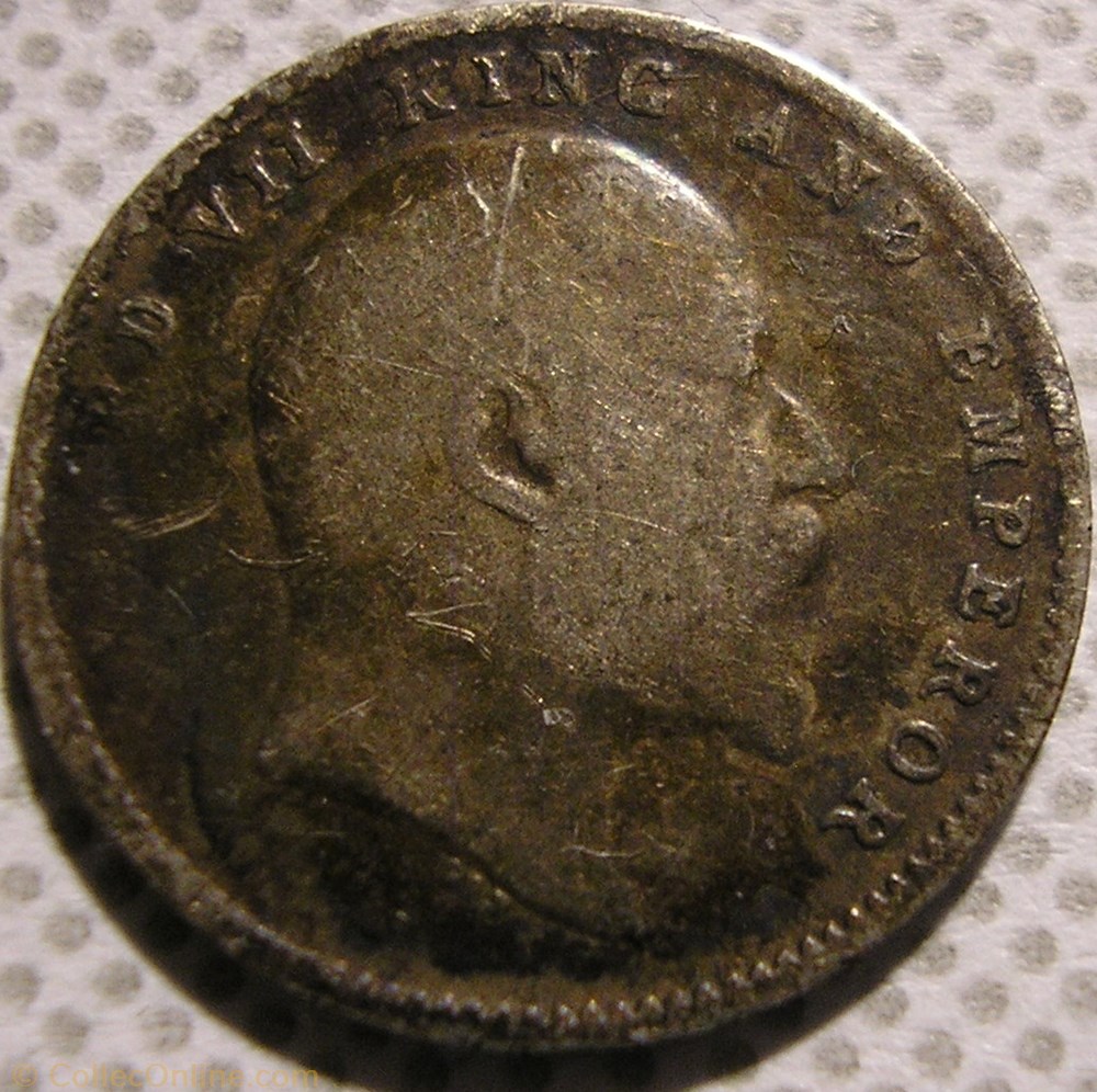 Edward VII - Two Annas 1905 - British India monnaie monde inde edward vii two annas 1905 british india