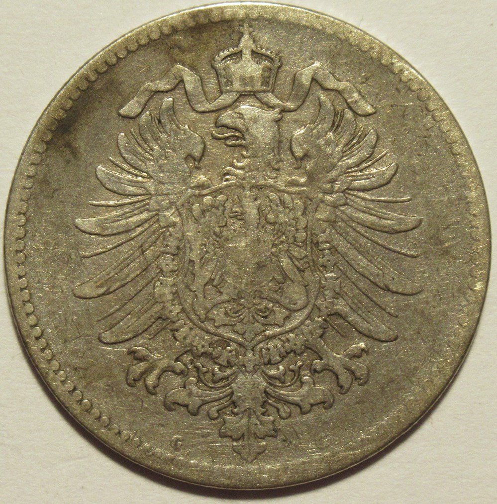 Wilhelm I - 1 Mark 1886, Karlsruhe - German Empire monnaies monde allemagne wilhelm i 1 mark 1886 karlsruhe german empire