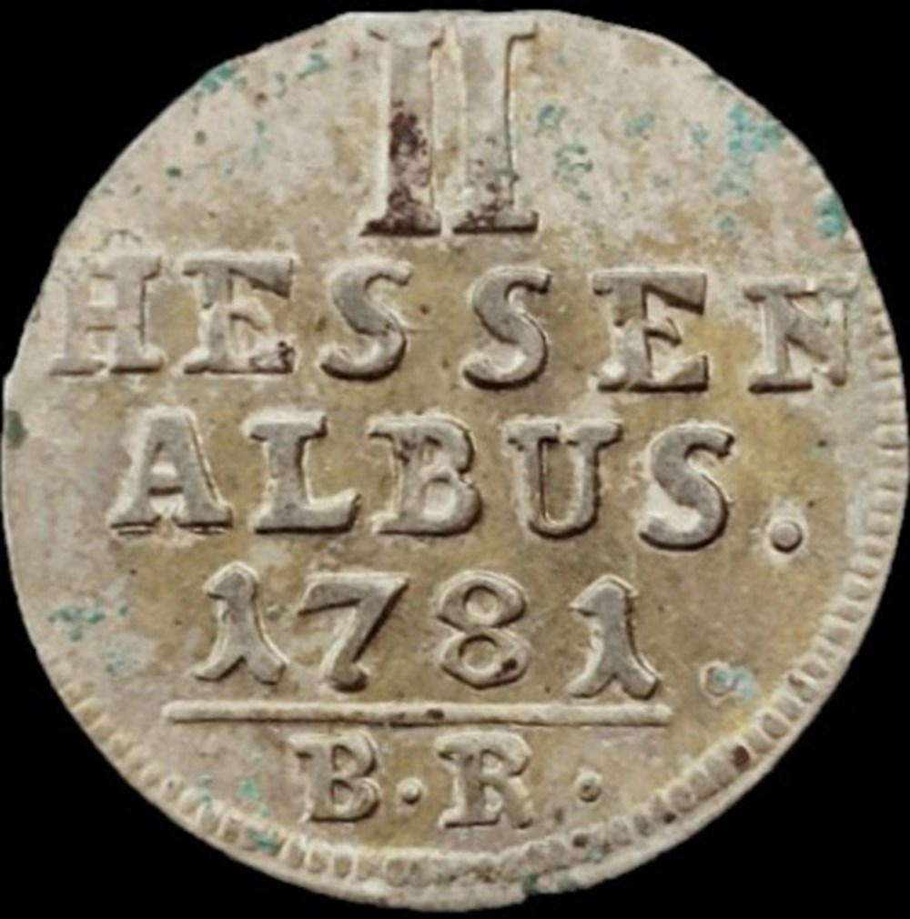 Hessen-Kassel - 2 Albus 1781 - Landgrave Friedrich III monnaies europe medievale saint empire romain germanique hessen kassel 2 albus 1781 landgrave friedrich iii