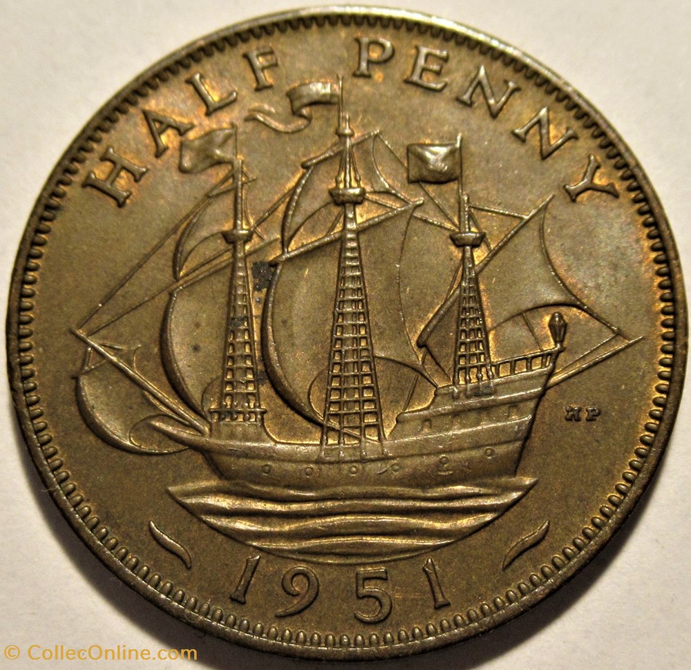 George VI - Half Penny 1951 - UK monnaies monde royaume uni george vi half penny 1951 uk