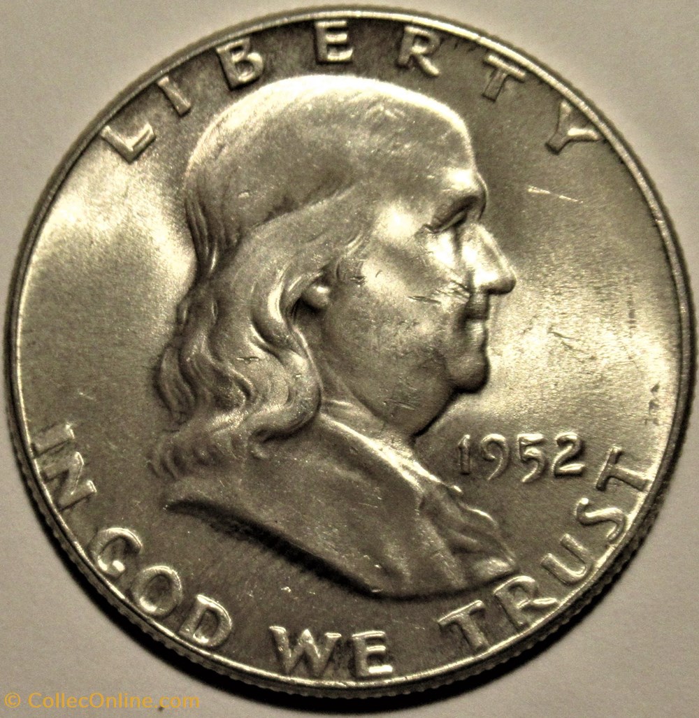 1952 Half Dollar monnaies monde etats unis 1952 half dollar