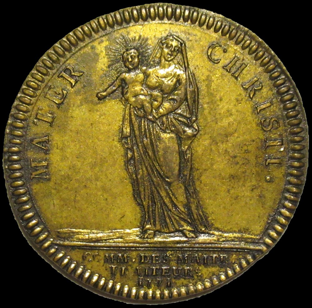 Louis XVI - 1771 Jeton, Corporation des maîtres traiteurs monnaies paranumismatique jetons poids louis xvi 1771 jeton corporation des maitres traiteurs