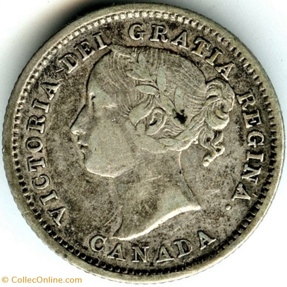 Victoria - 10 Cents 1870 Wide 0/0 2 monnaie monde canadum victoria 10 cents 1870 wide 0 0