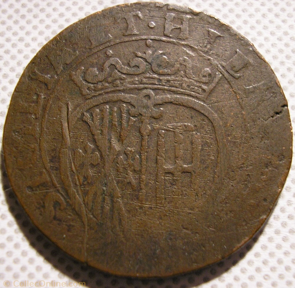 1682 Royaume de Naples 1 Grano - Carlos II d'Espagne monnaies monde italie 1682 royaume de naples 1 grano carlos ii espagne