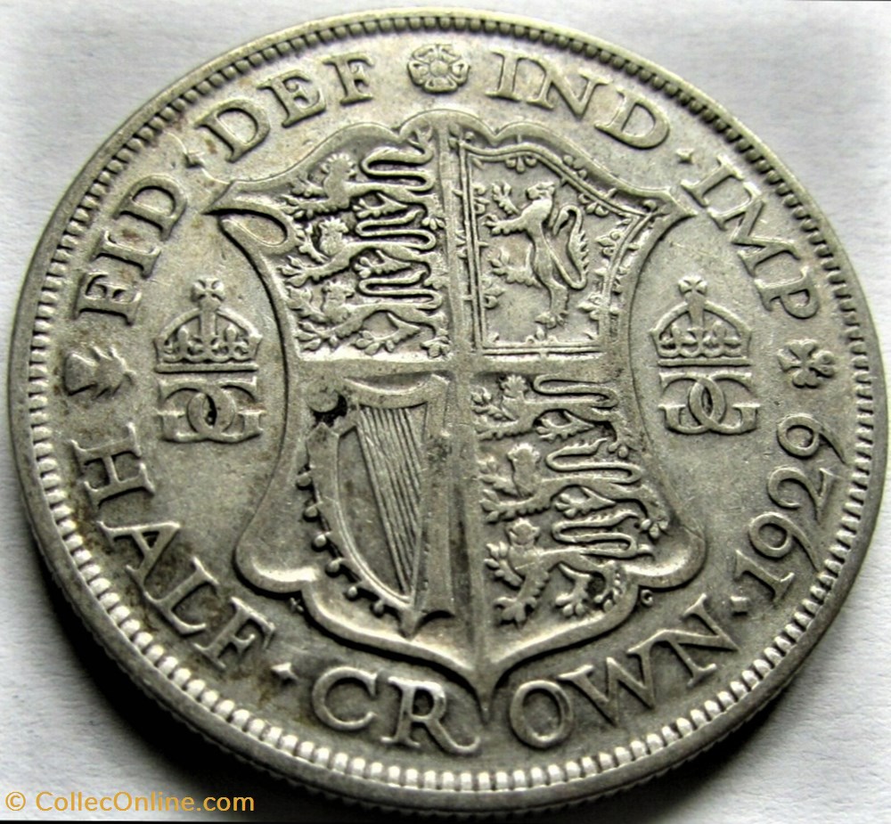 monnaies monde royaume uni george v half crown 1929 great britain