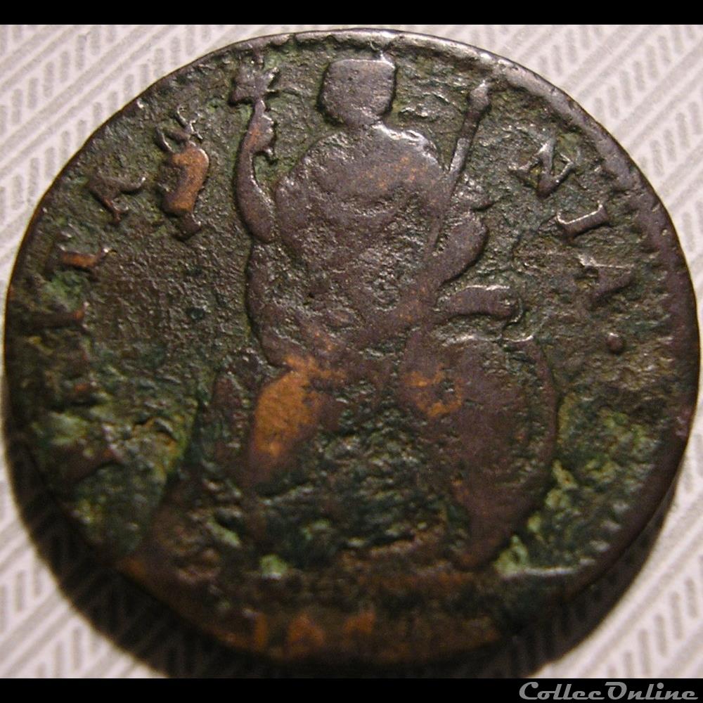 Charles II - Farthing 1675 Kingdom of England (ex.2) monnaies europe medievale royaume angleterre charles ii farthing 1675 kingdom of england ex 2