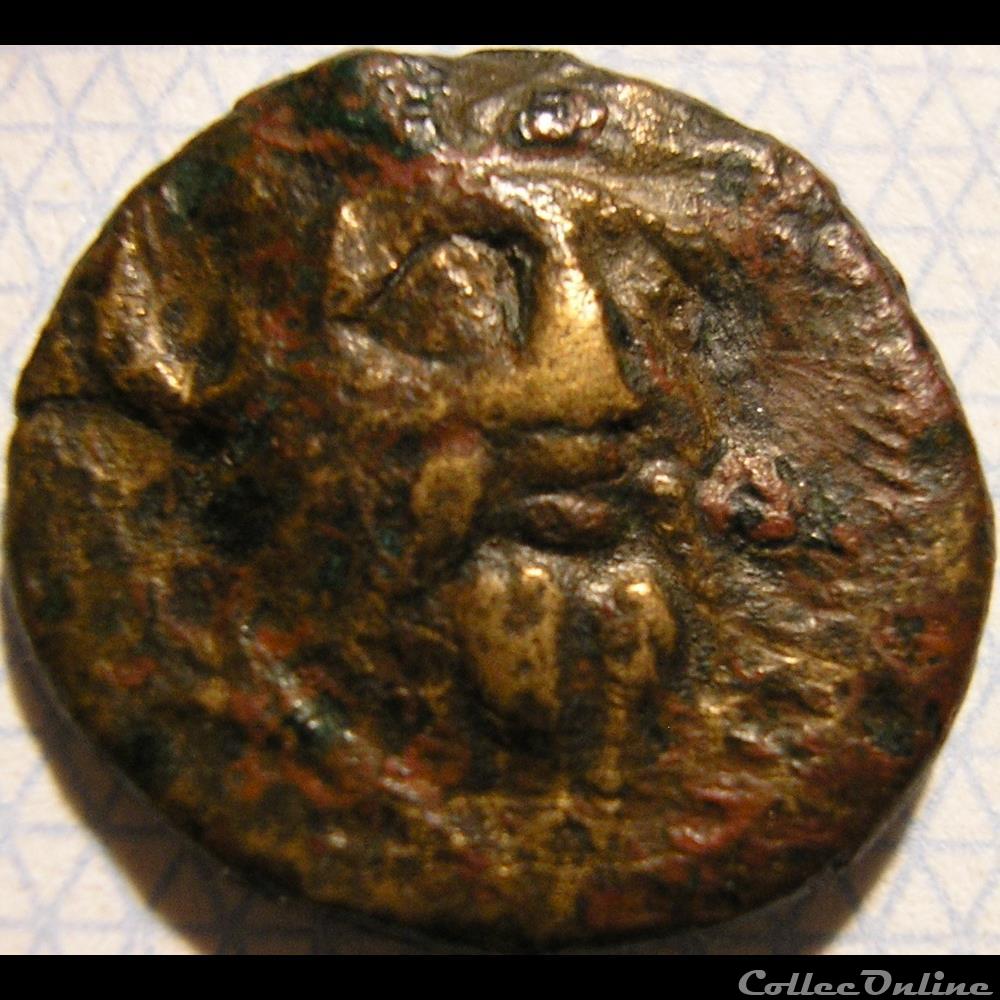 Kyrene, Kyrenaica - Æ16 - ca.400 BC. monnaie antique av jc ap grecque kyrene kyrenaica 16 ca 400 bc