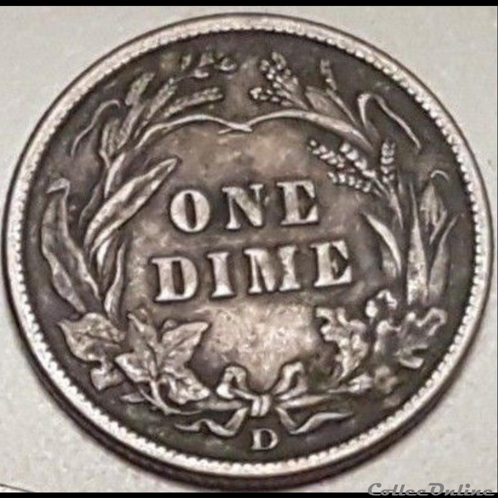 1911 Denver Dime monnaies monde etats unis 1911 denver dime