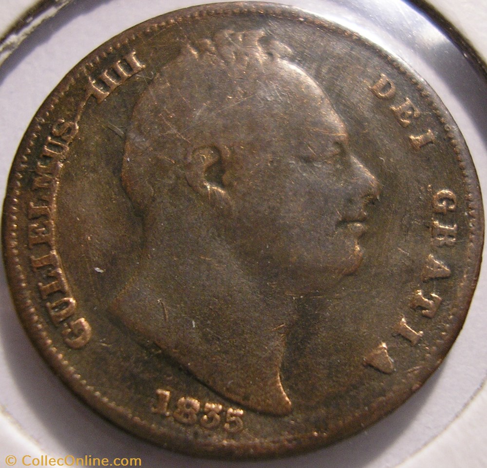 William IV - One Farthing 1835 Kingdom of Great Britain monnaies monde royaume uni william iv one farthing 1835 kingdom of great britain