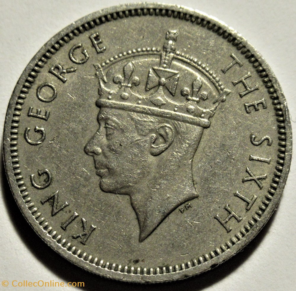 George VI - 5 Cents 1949 - Hong Kong 2 monnaies monde george vi 5 cents 1949 hong kong