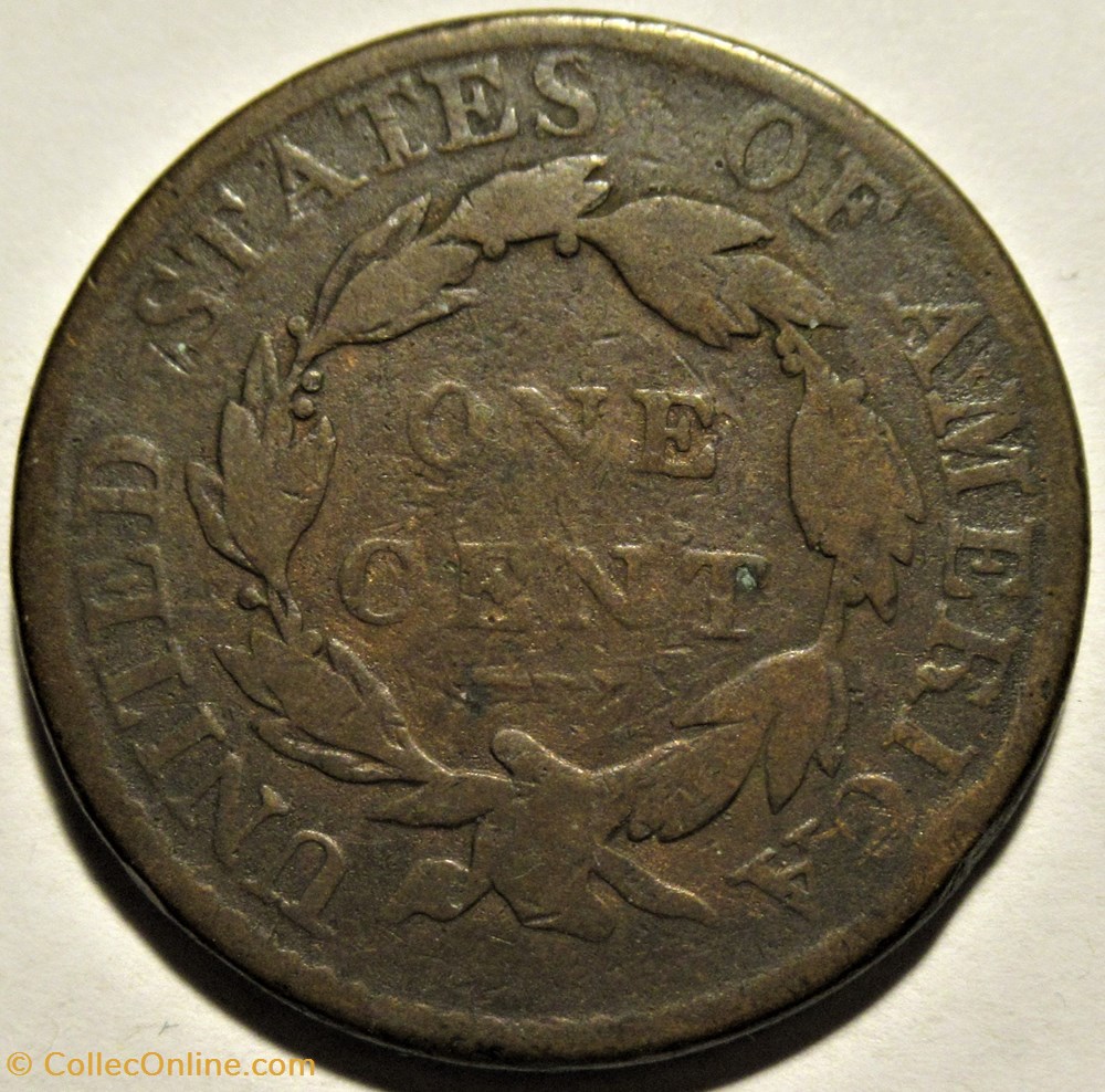 1818 One Cent (ex.4) monnaies monde etats unis 1818 one cent ex 4