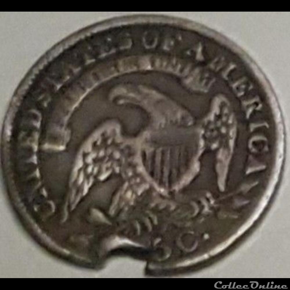 monnaie monde etat uni 1834 half dime 5 cents