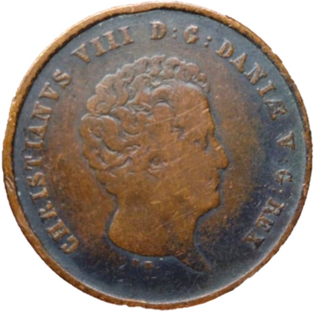 Christian VIII Denmark - 2 Rigsbankskilling 1842 monnaies monde danemark christian viii denmark 2 rigsbankskilling 1842