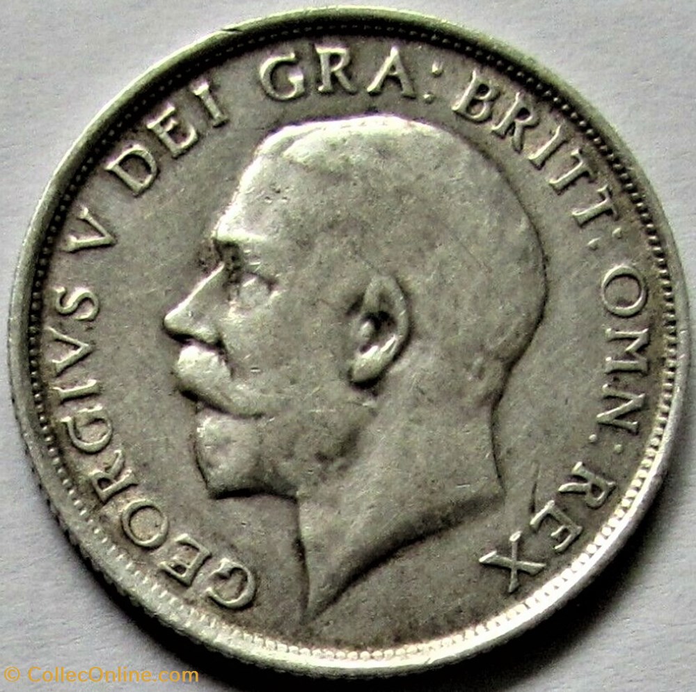 George V - One Shilling 1915 - Great Britain 2 monnaies monde royaume uni george v one shilling 1915 great britain