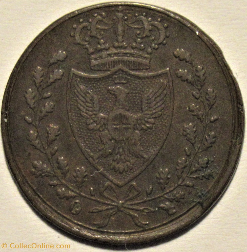 1826 Sardaigne, Centesimo Torino - Carlo Felice - Errors monnaies monde italie 1826 sardaigne centesimo torino carlo felice errors