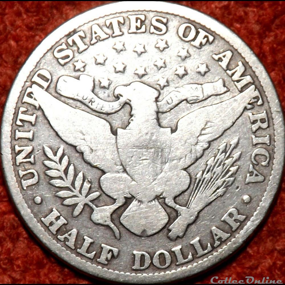 1896 Half Dollar monnaies monde etats unis 1896 half dollar