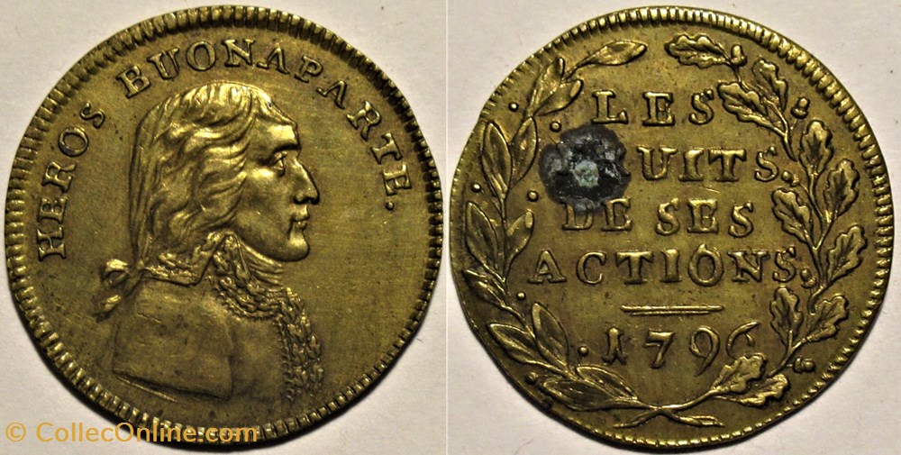 medailles france revolution napoleon bonaparte medaille 1796 les fruits de ses actions