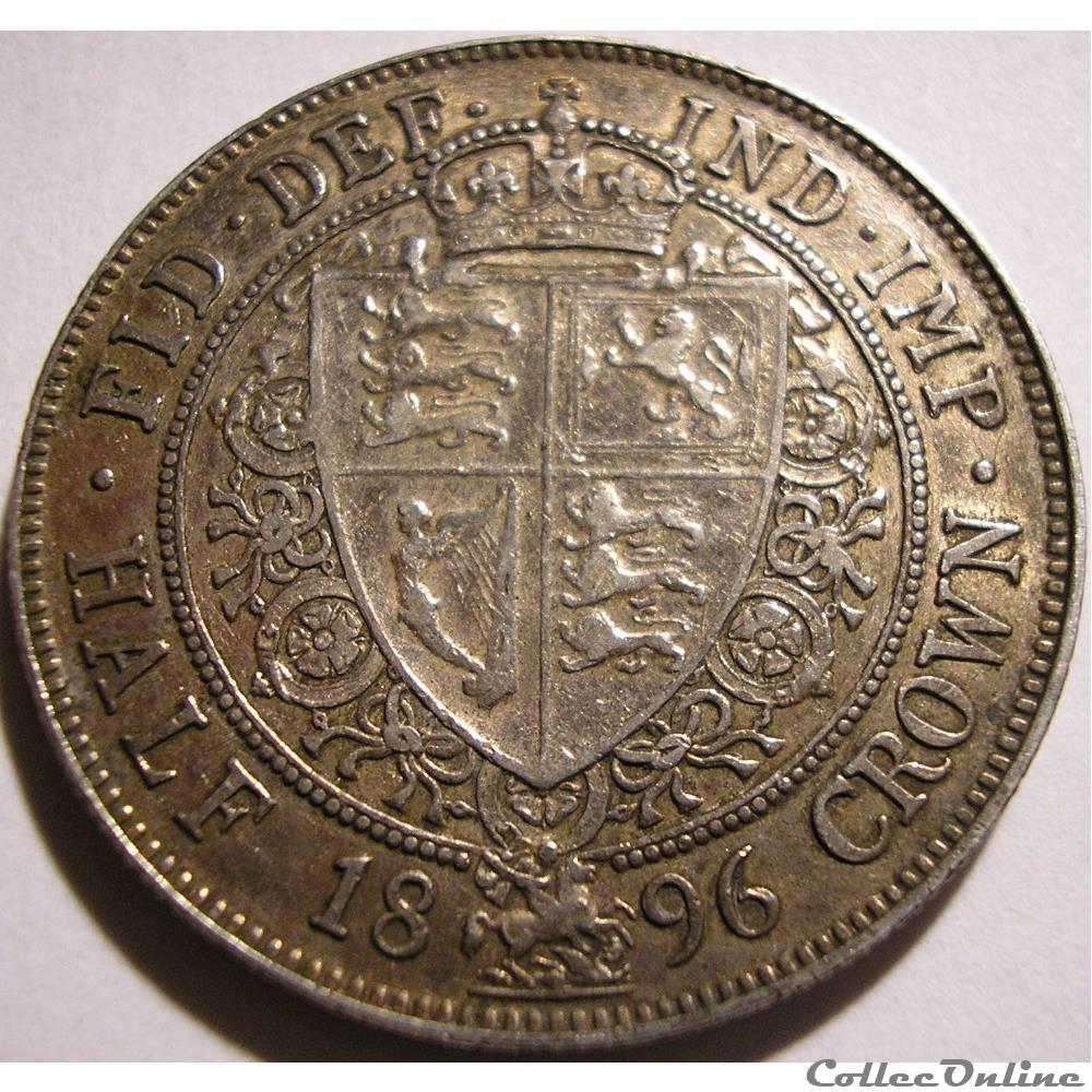 Victoria - Half Crown 1896 - Kingdom of Great Britain 4 monnaies monde royaume uni victoria half crown 1896 kingdom of great britain