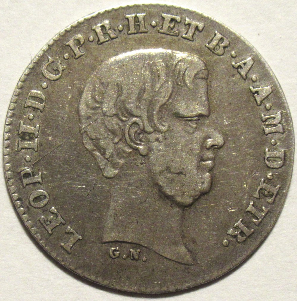 monnaies monde italie 1857 grand duche de toscane 1 2 paolo leopold ii habsbourg toscane