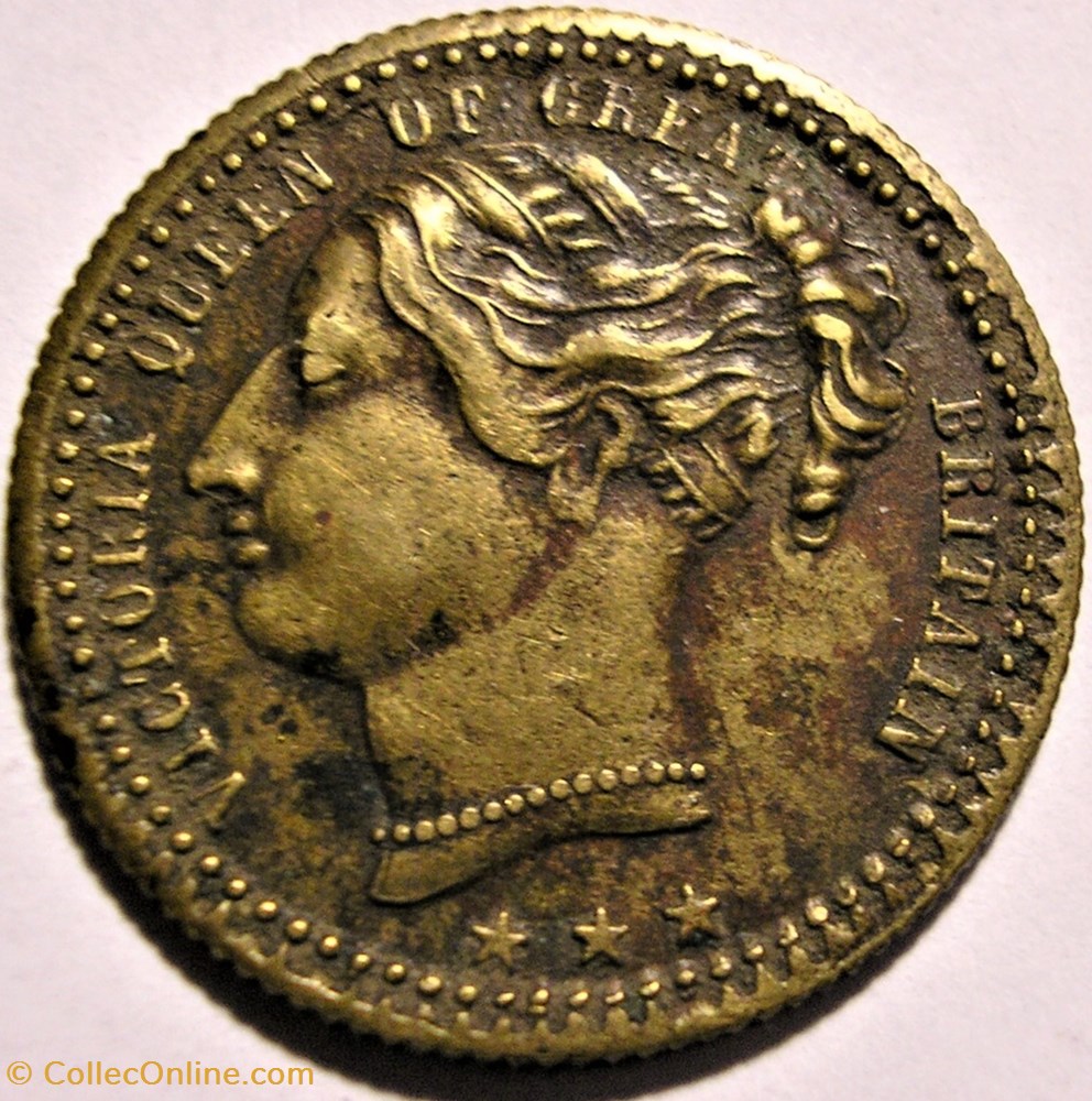 Victoria - Cumberland Jack Token 1837 / To Hanover (ex.5) monnaie jeton mereaux victoria cumberland jack token 1837 to hanover ex 5