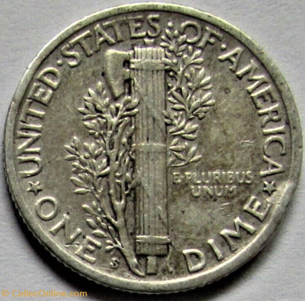1939 San Francisco Dime - Error 2 monnaies monde etats unis 1939 san francisco dime error