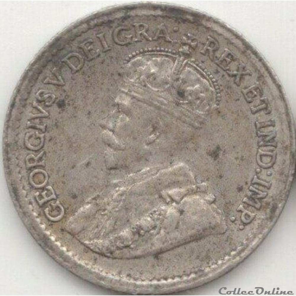 George V - 5 Cents 1920 monnaie monde canadum george v 5 cents 1920