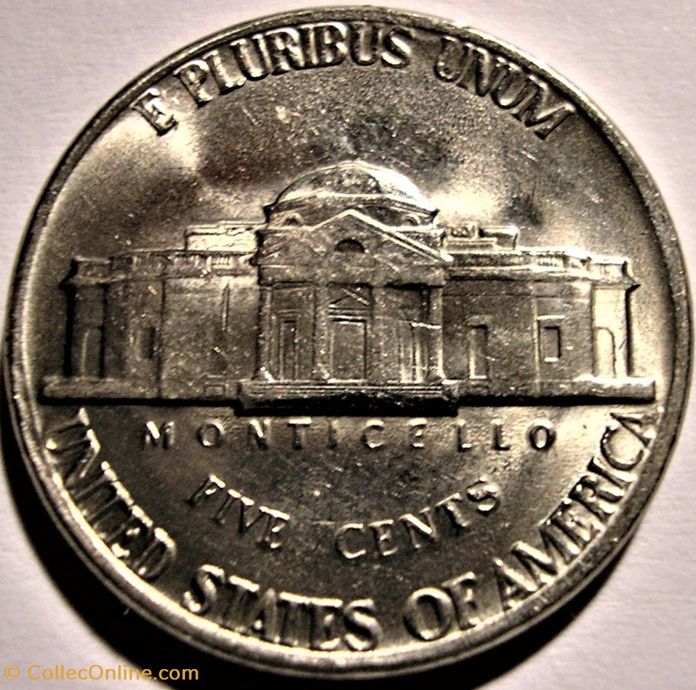 1977 Five Cents Jefferson, Denver - Monedas - Mundo - Estados Unidos