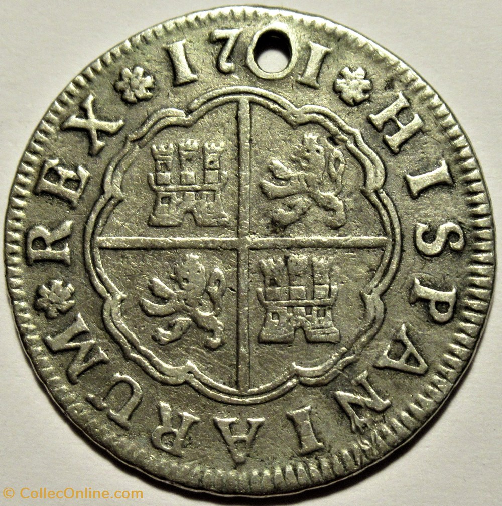 1761 Sevilla 2 Reales - Carlos III of Spain 3 monnaies monde espagne 1761 sevilla 2 reales carlos iii of spain