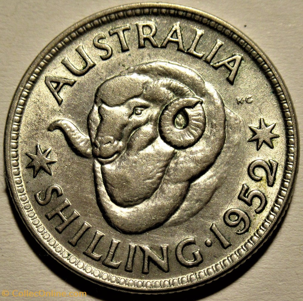 monnaies monde australie george vi one shilling 1952 melbourne australia