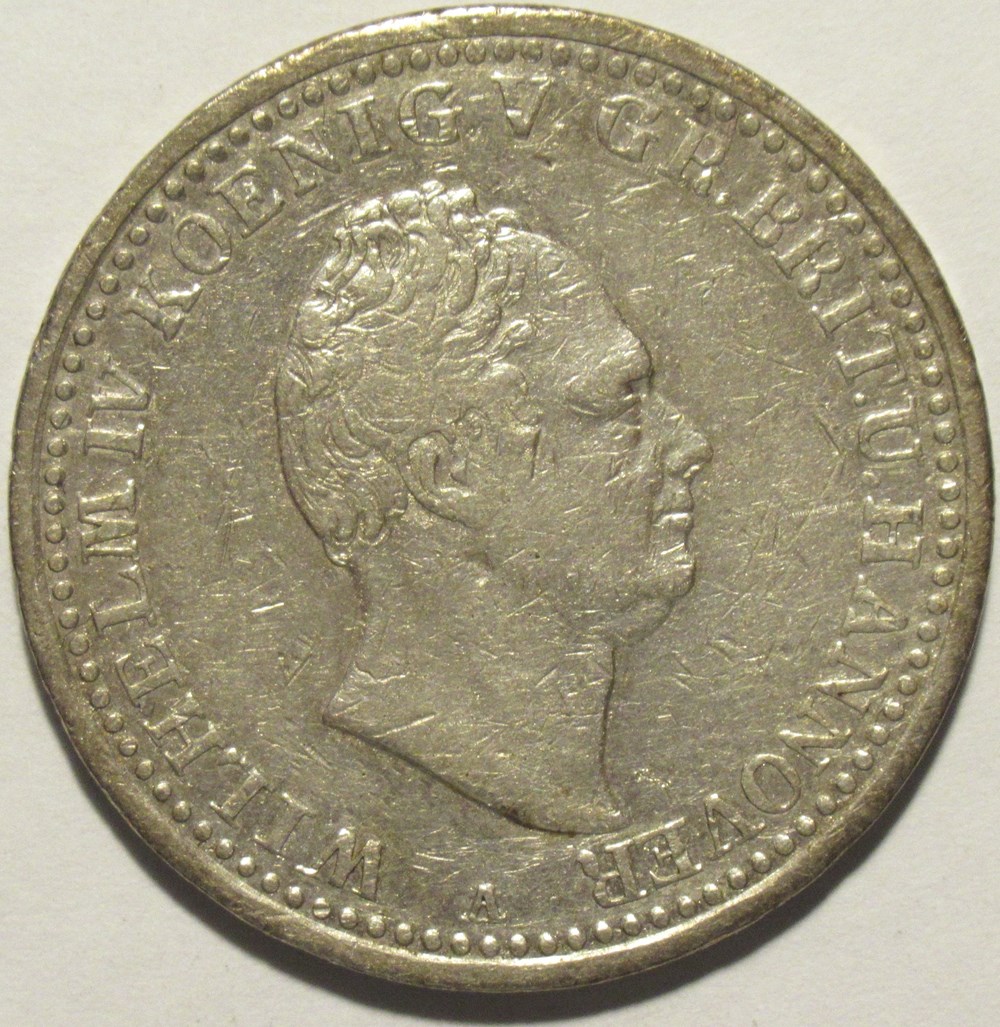William IV - 1 Thaler 1835 - Kingdom of Hannover monnaies monde allemagne william iv 1 thaler 1835 kingdom of hannover
