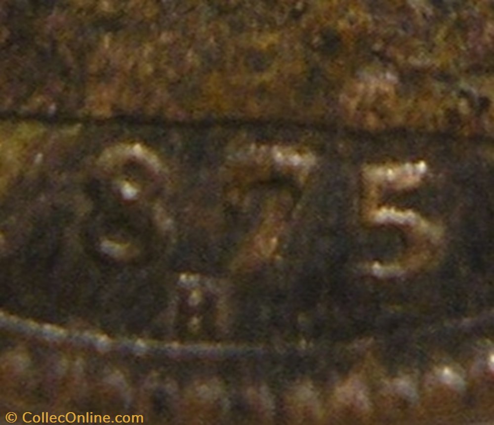 monnaies monde royaume uni victoria one farthing 1875 h kingdom of great britain repunched date