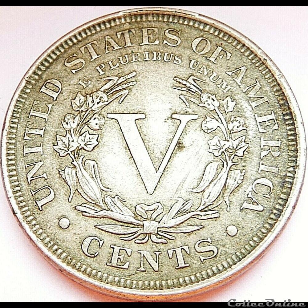 1900 5 Cents monnaies monde etats unis 1900 5 cents