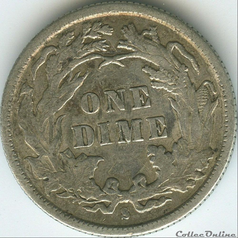 monnaie monde etat uni 1891 s dime 10 cents