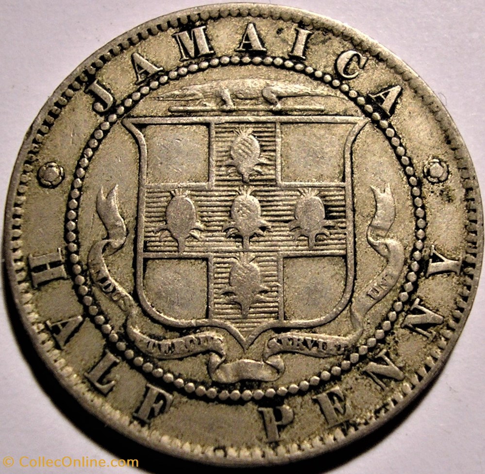 Victoria - Half Penny 1900 - Jamaica Island monnaie monde jamaique victoria half penny 1900 jamaica island