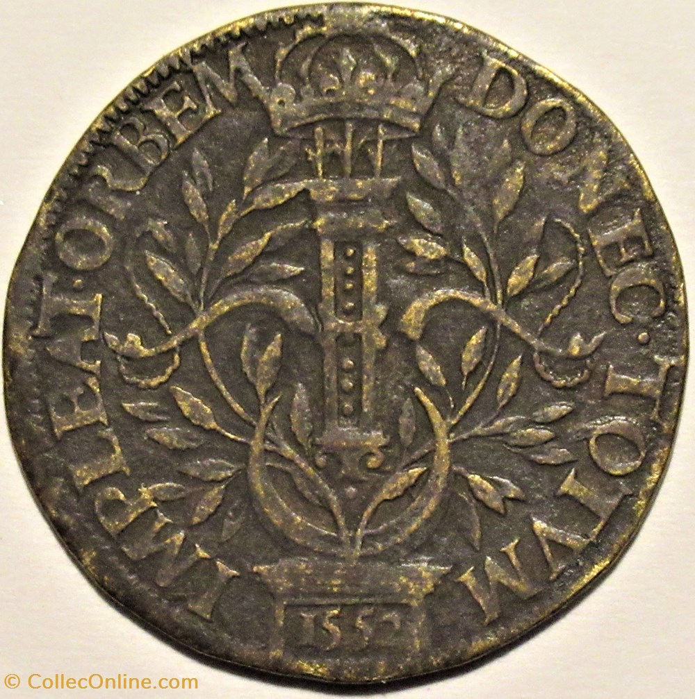 Henri II - Jeton du Conseil du Roi, 1552 monnaies paranumismatique jetons poids henri ii jeton du conseil du roi 1552