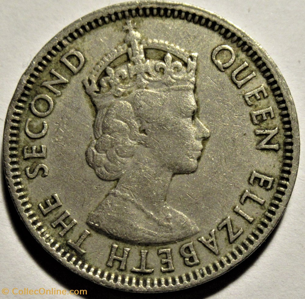 Elizabeth II - 1/2 Rupee 1978 - Mauritius monnaies monde maurice elizabeth ii 1 2 rupee 1978 mauritius