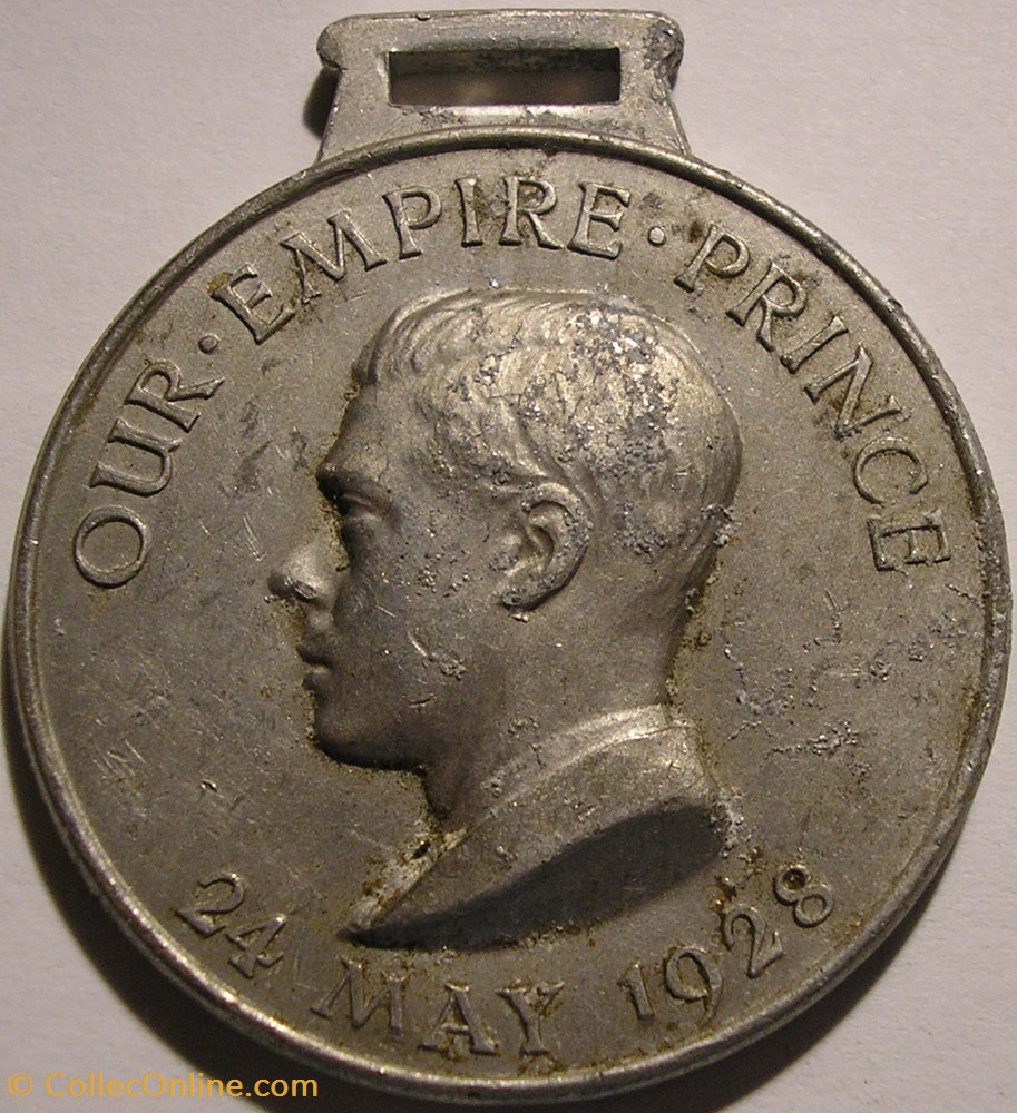 Prince Edward (VIII) - 1928 Empire Day Medal, UK 4 medaille royaume uni prince edward viii 1928 empire day medal uk